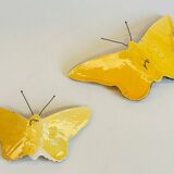 Vintage ceramic wall butterflies