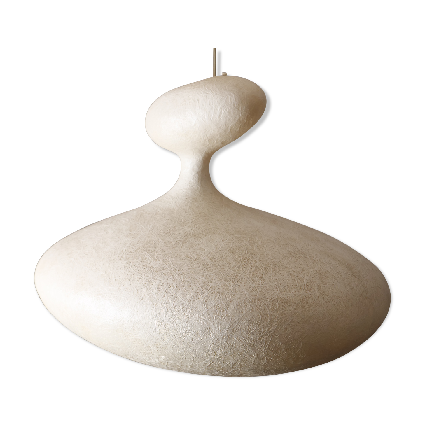 Organically shaped suspension made of ecological fibers