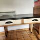 table / bureau ancien relooké