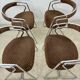 Set of 4 chrome tubular chairs Italian design from the 70s vintage fabric and metal
