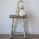 Rustic oak tabouret