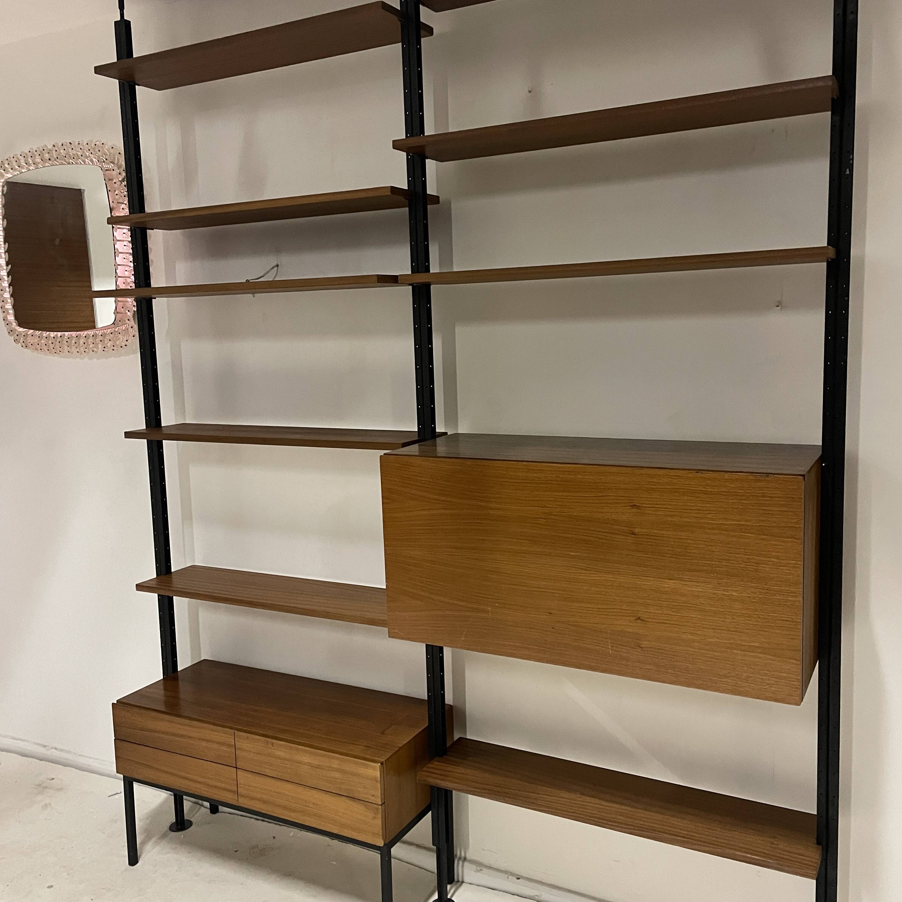 Vintage Floor/Ceiling Library 1964 Switzerland