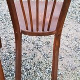 Set of 4 Baumann bistro chairs from the 50s stamped