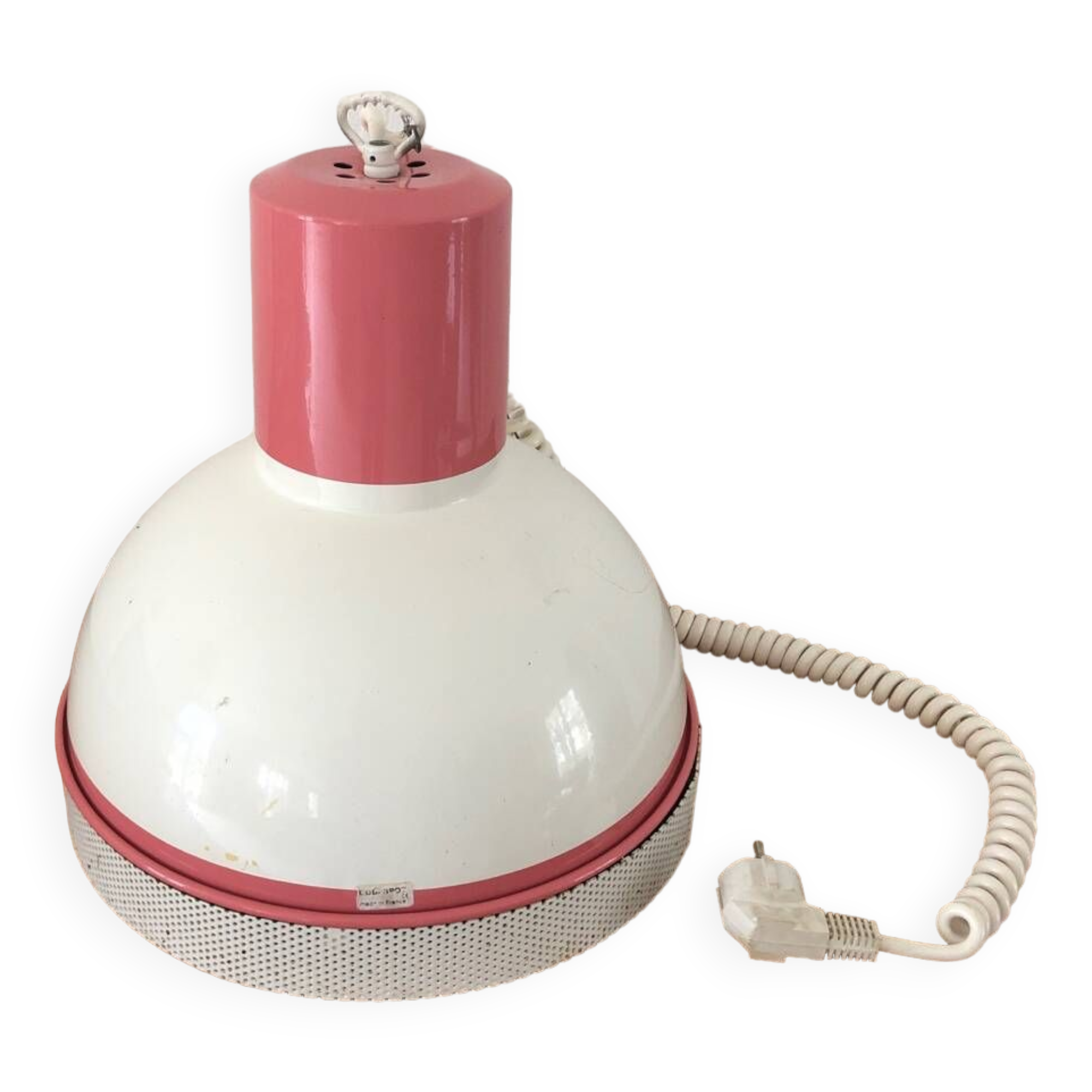 Vintage pink Cubi Spot industrial pendant light