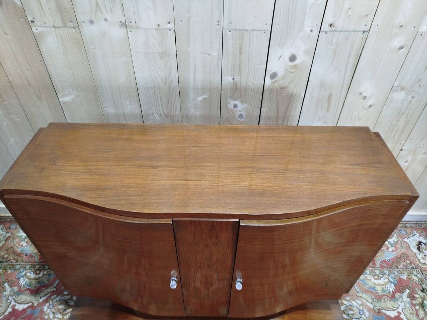 Art Deco period sideboard in mahogany and mahogany veneer