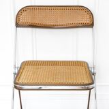 Folding chair - Plia - Castelli - Canework seat redone