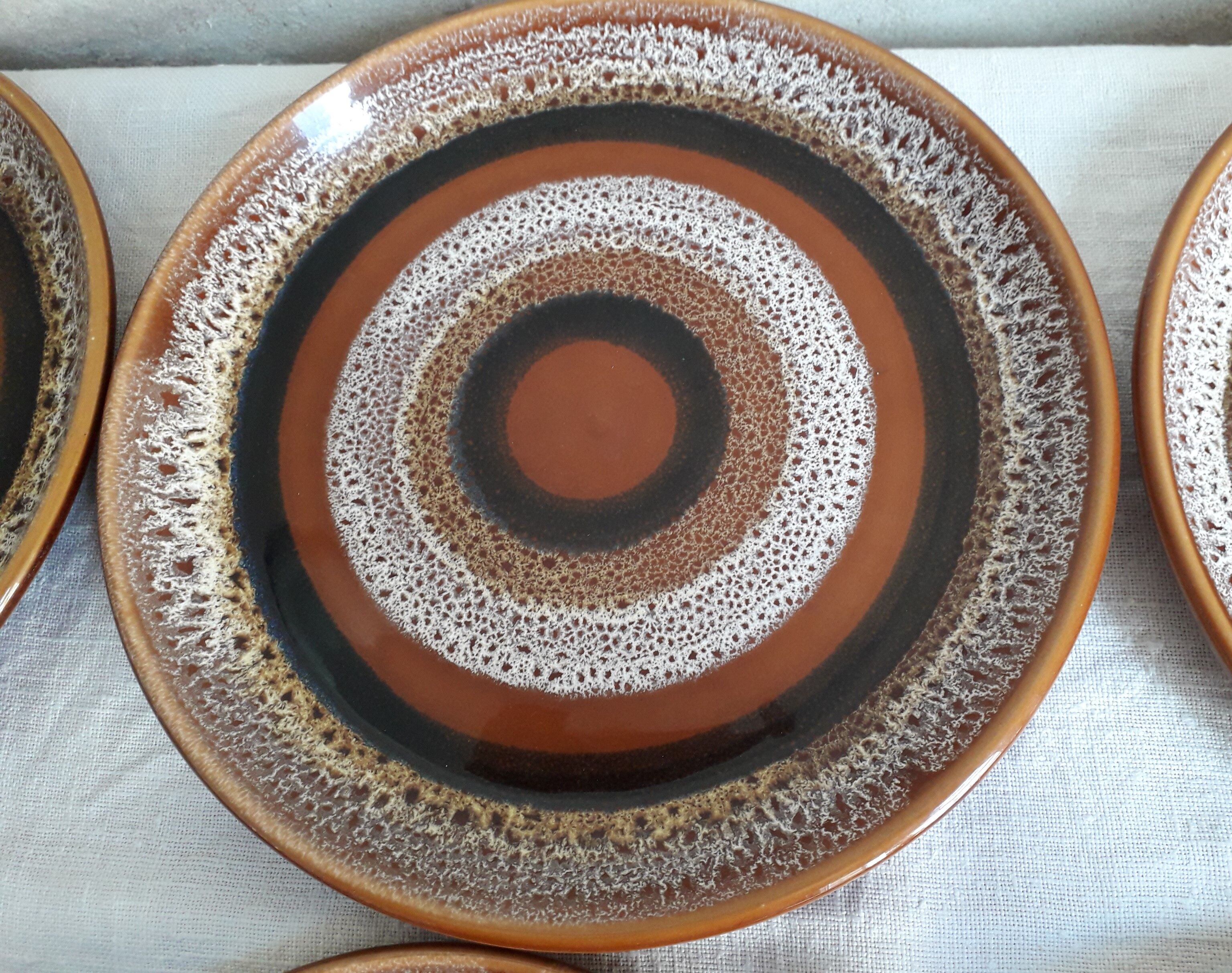Plates Sarreguemines model "hawaii"
