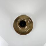 Stoneware hand candlestick