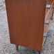 Vintage chest of drawers in gilded oak from the 50s 3 drawers feet bobbin