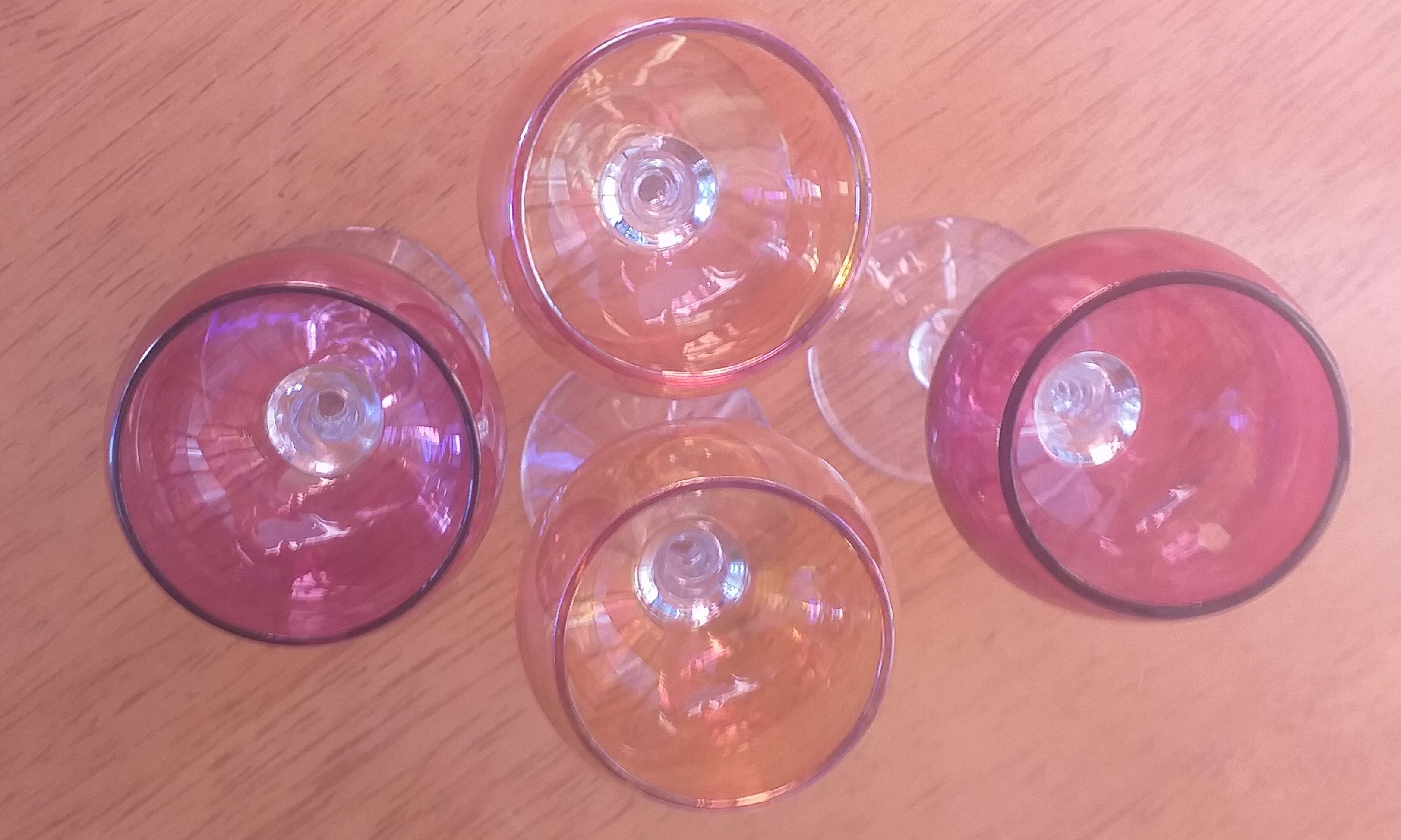 Verres à liqueur en verre soufflé