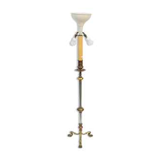 Brass floor lamp