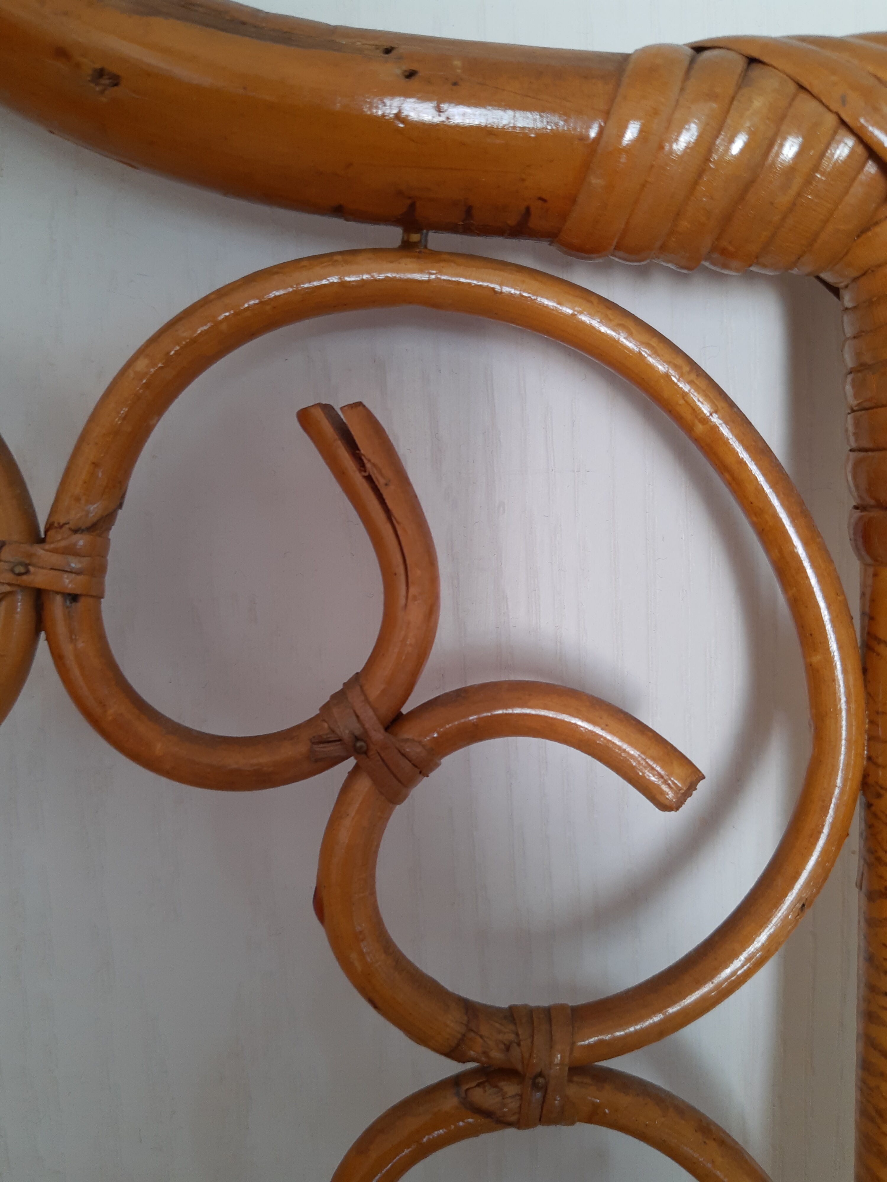 Paravent rotin vintage 3 ventaux