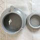 Rare coffee / tea service in Brenne sandstone "Grand Feu" - France 70s