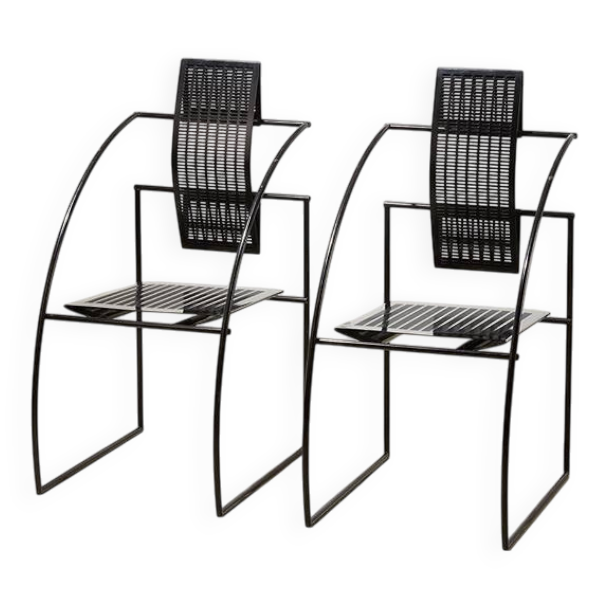 Mario Botta Pair of Quinta Chairs for Alias Italy 1986