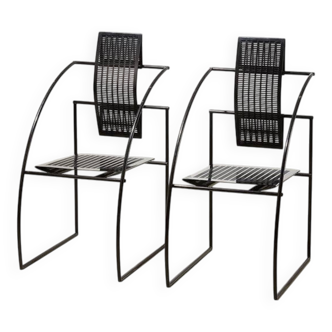 Mario Botta Pair of Quinta Chairs for Alias Italy 1986