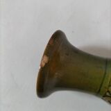 Small glazed vase with raised floral decoration