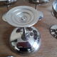 Set of 6 ice cream cups with spoons LETANG REMY 70s