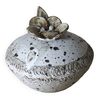Vase soliflore en grès pyrité Suzanne Dauliach