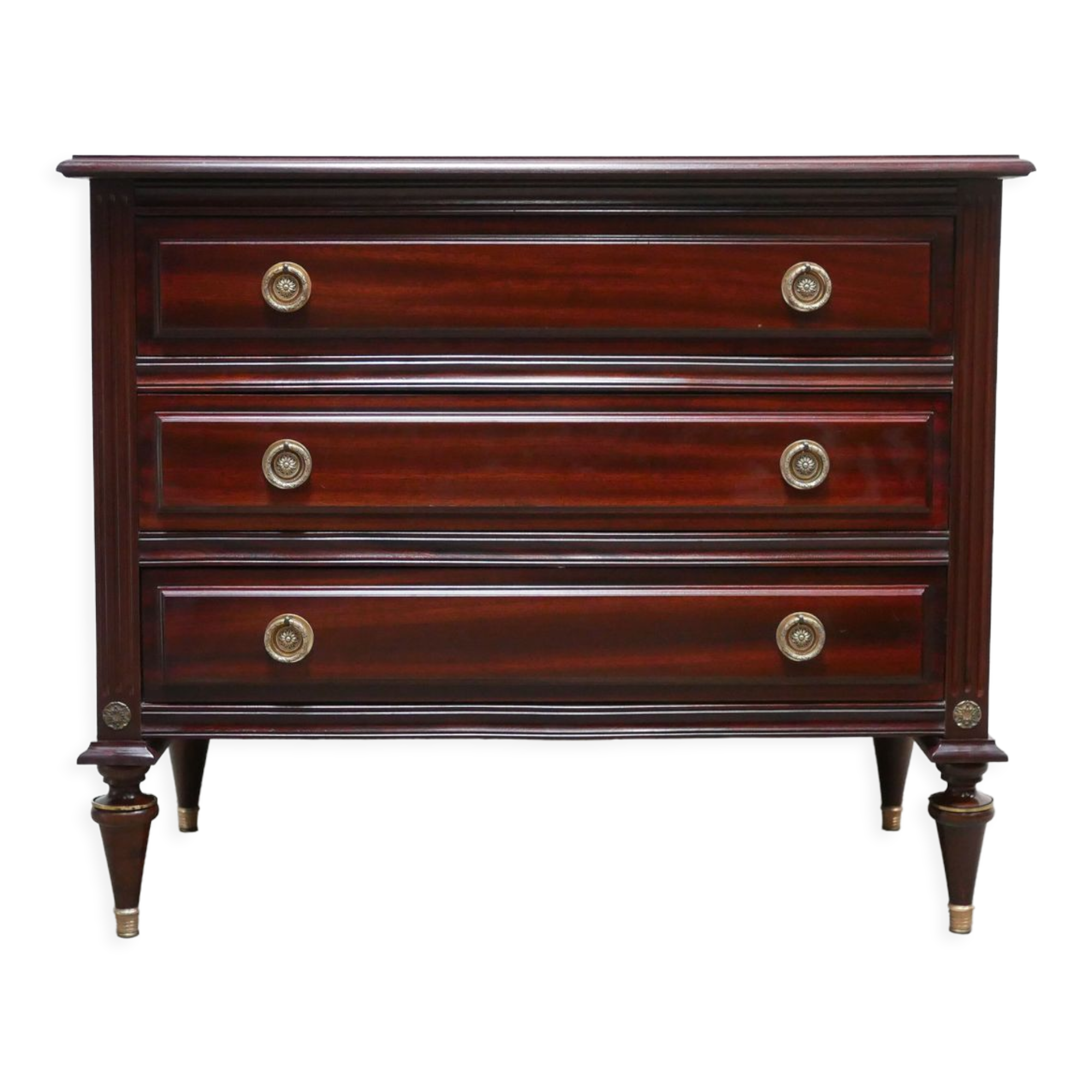 Commode ancienne en bois de style Louis XVI