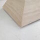 Italian Travertine Pyramid Coffee Table, 1980s
