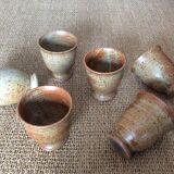 6 tasses en grès