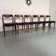 Lot of 6 chairs model 71 Scandinavian design Niels Otto Møller teak an60