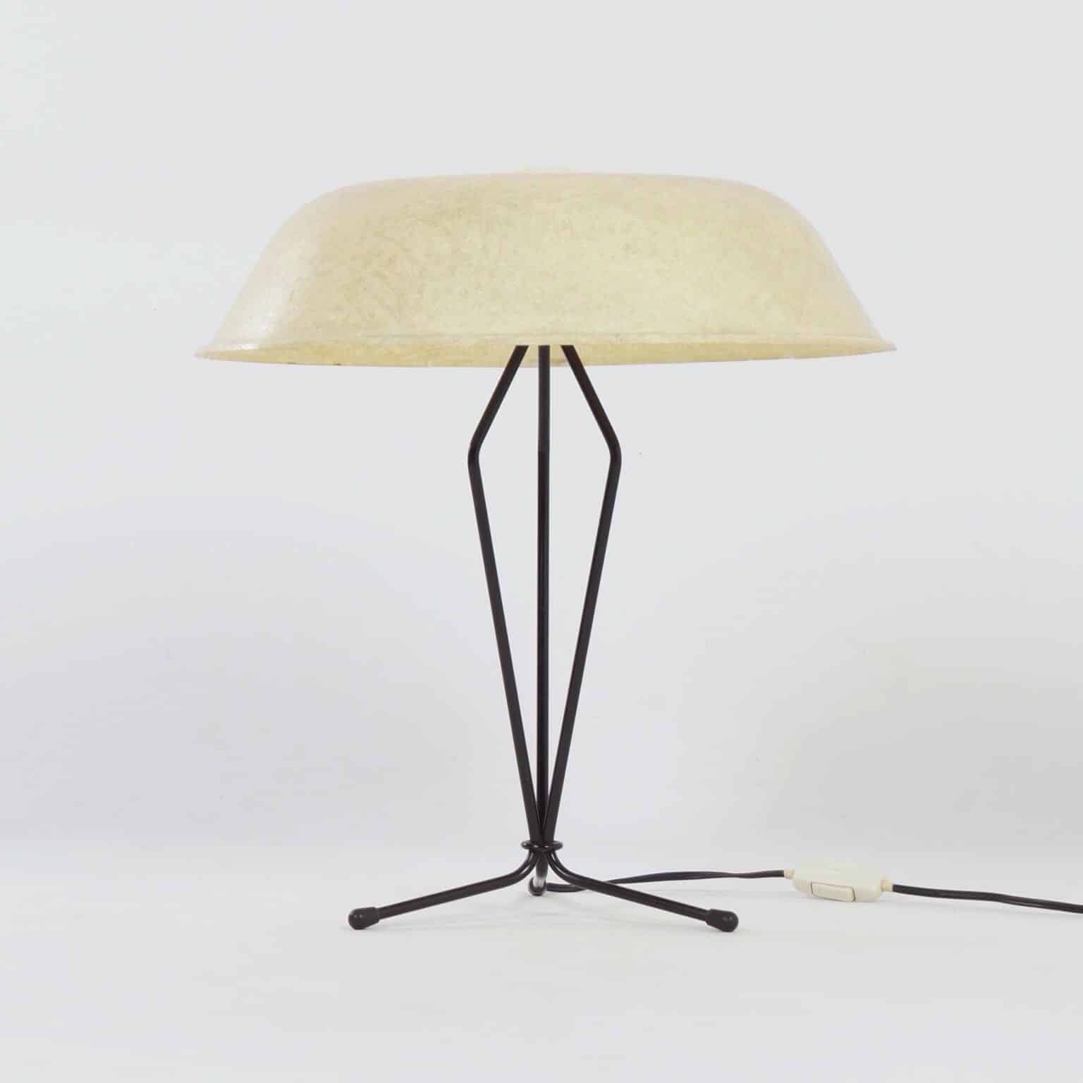 Fiberglass table lamp by Louis Kalff for Philips, 1958.
