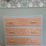 Vintage dresser revisited in grey and wood