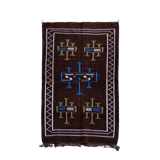 Moroccan ethnic carpet brown