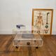 Transparent plexiglass roller table