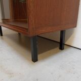 Vintage display cabinet with sliding doors 1950's