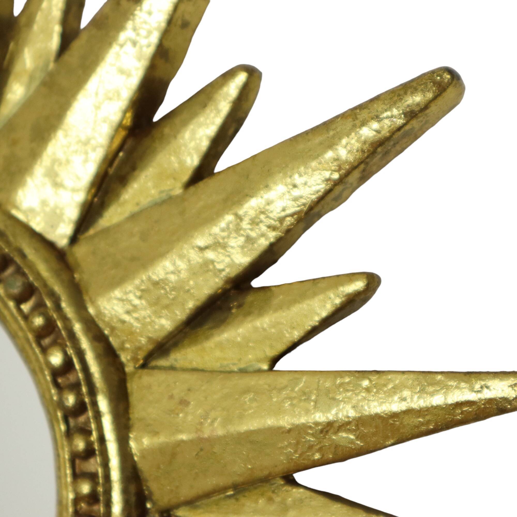 Petit miroir solaire doré Sunburst en plastique 30 cm