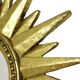 Petit miroir solaire doré Sunburst en plastique 30 cm