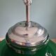 Large vintage pendant lamp in green opaline, 1970s