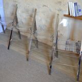 Set of 4 chairs signed "Kare Design", 70s