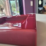 Large square burgundy ashtray