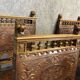 Suite of 9 Henry II chairs in walnut and leather - 1900s