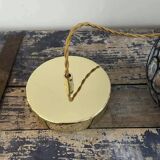 Multicolored faceted globe pendant light