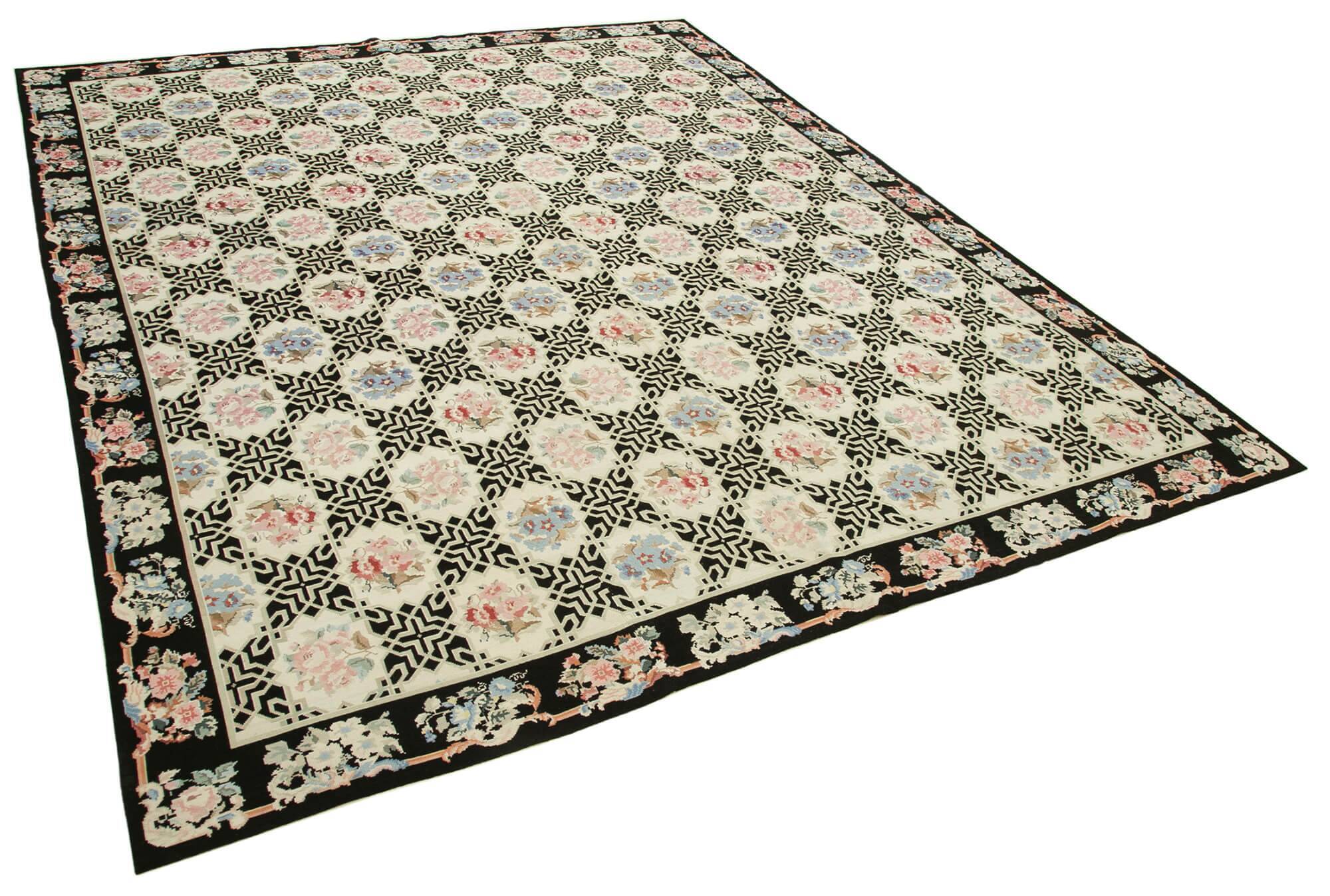 Handmade Vintage Flatweave Needlepoint Kilim 232 cm x 290 cm
