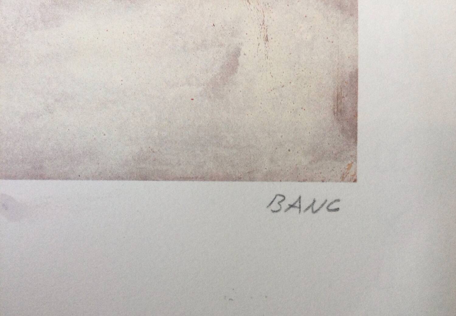 Lithograph by Josef BANC, composition 1957