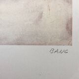 Lithograph by Josef BANC, composition 1957