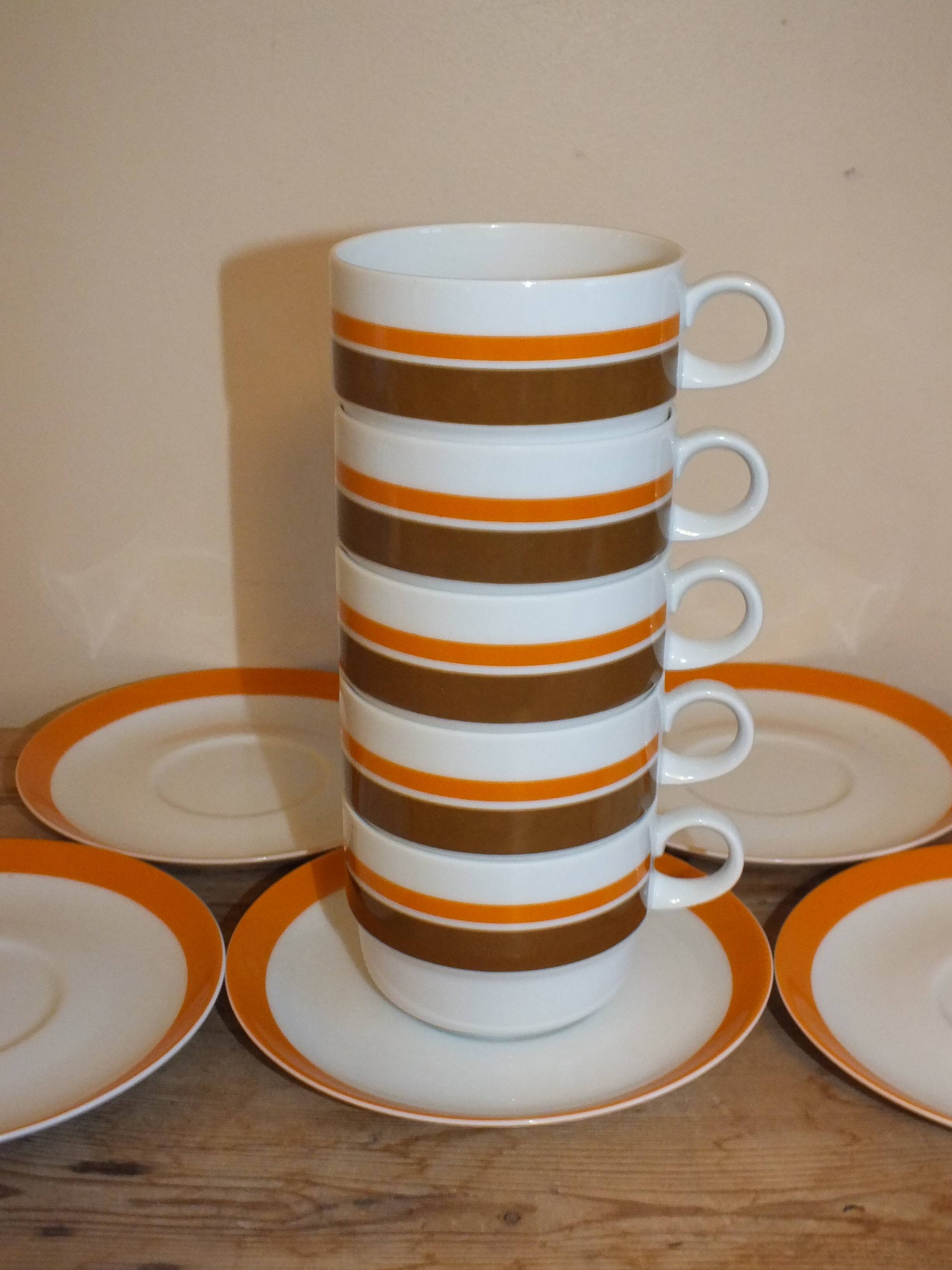Coffee service 1970 by Hans Théo Baumann in Schonwald Germany porcelain