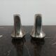 silver-plated salt and pepper shakers - Art Deco period