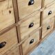 Trades furniture 9 drawer pine handles shells