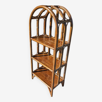 Rattan shelf bookcase