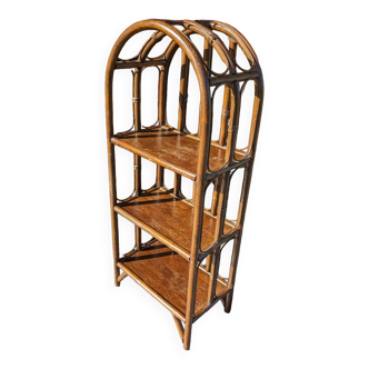 Rattan shelf bookcase