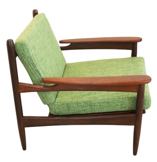 vintage mid century teak Fauteuil 'Rozendaal'