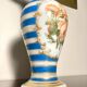 Jean-françois robert baccarat vase opaline peint main