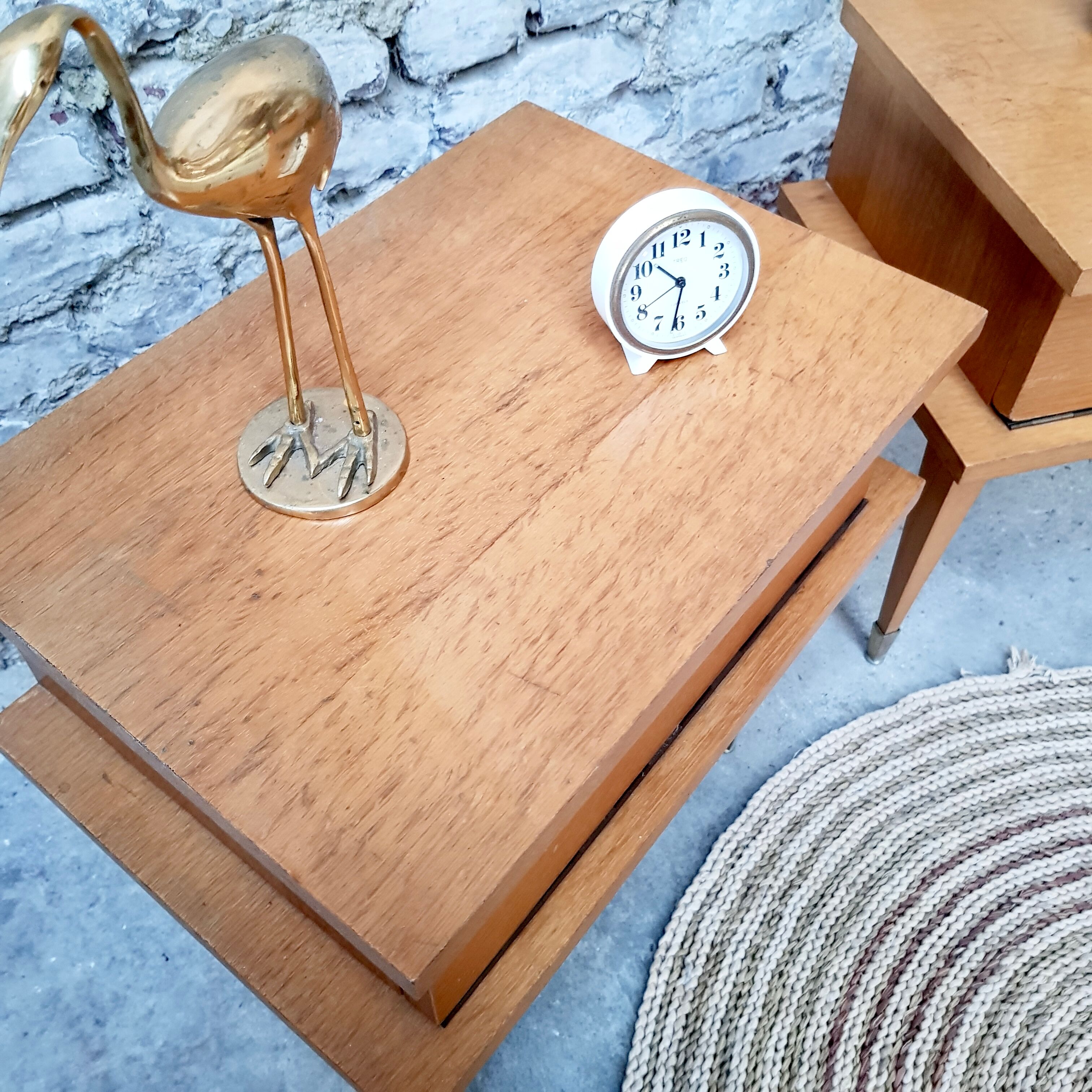 Pair of Scandinavian bedside tables