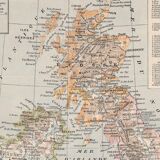 Old map Great Britain Ireland and Scotland 1897